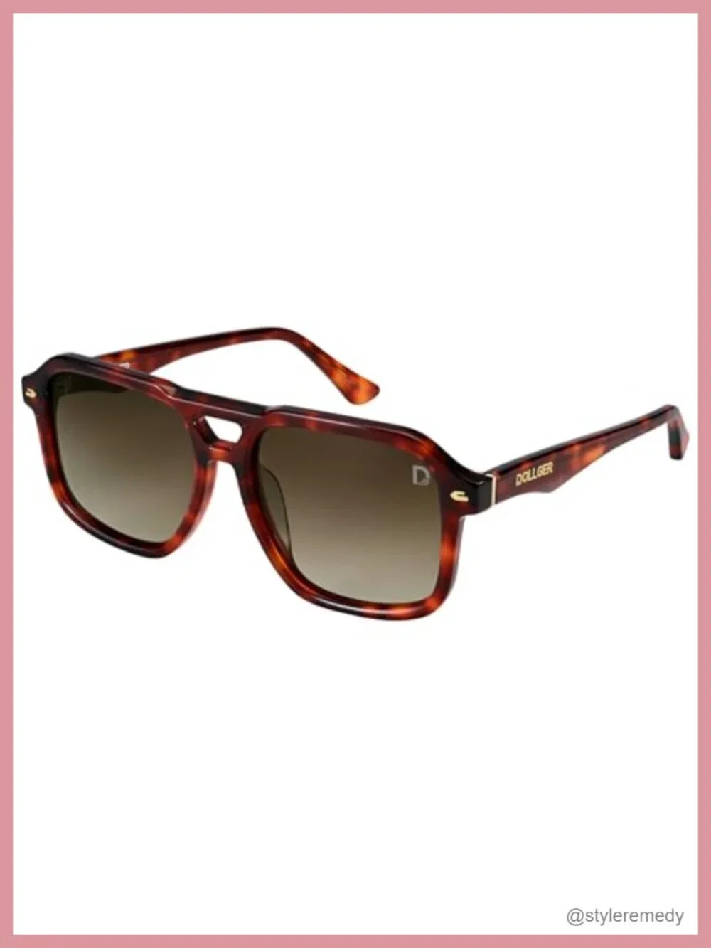 Retro Oversized Square Aviator Sunglasses UV400 Polarized for Women Men